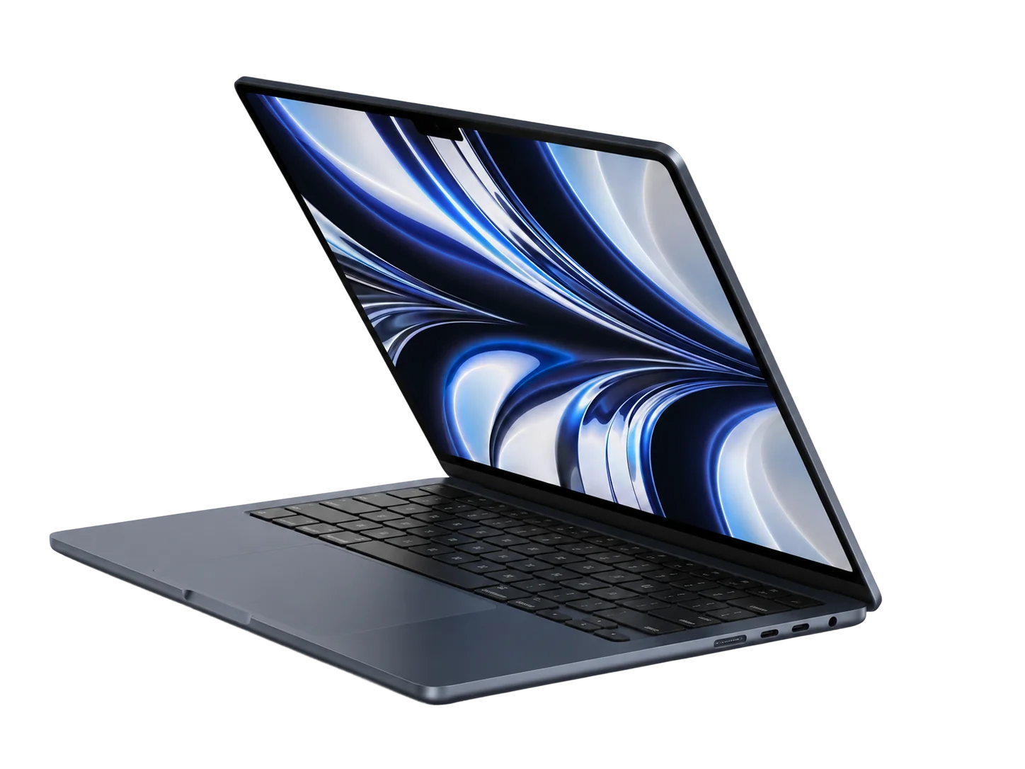 MacBook на фоне градиента